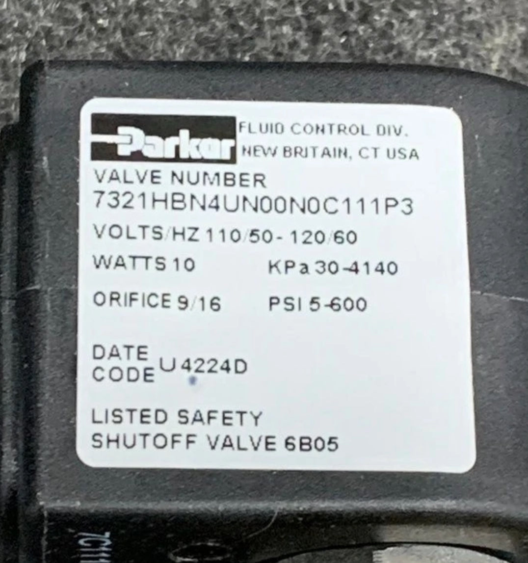 PARKER 7321HBN4UN00N0C111P3 110/120V 5-600PSI NSMP