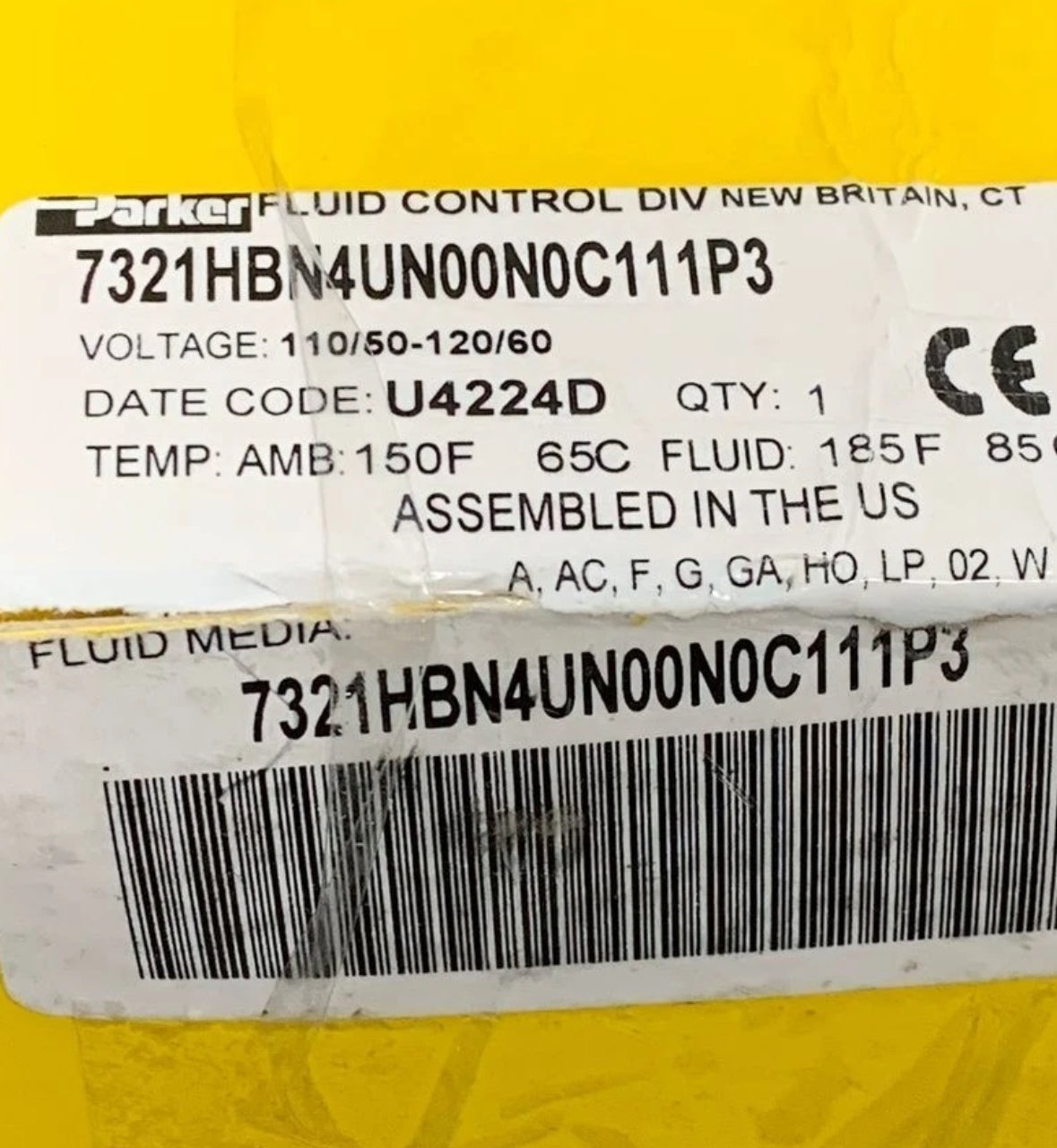 PARKER 7321HBN4UN00N0C111P3 110/120V 5-600PSI NSMP