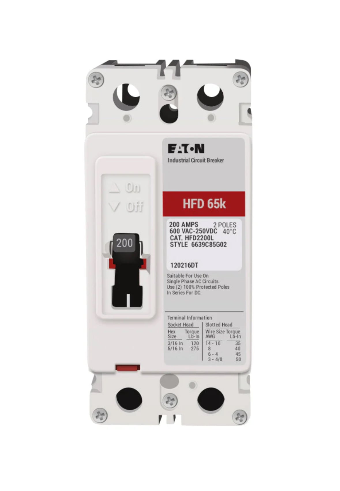 HFD2200L - Series C molded case circuit breaker