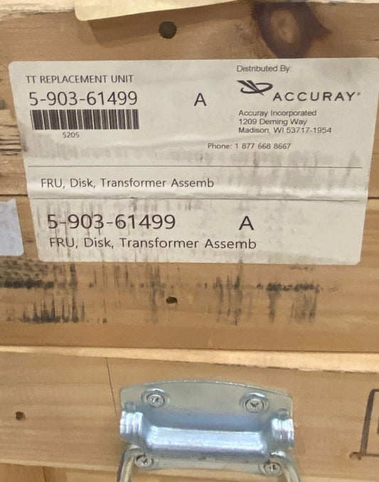 Accuray 5-903-61499 FRU, Disk, Transformer Assemb