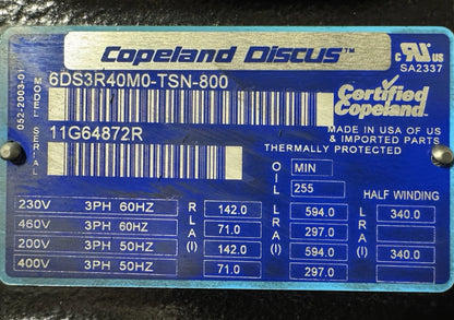 COPE 6DS3R40ME-TSN-800 - Semi Hermetic