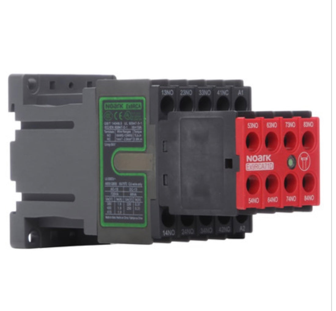 NOARK
Ex9RCA44DBS
Safety control relay - 1321903 - Ex9RCA - built-in surge suppression - 24Vdc coil - 4NO+4NC aux. contacts