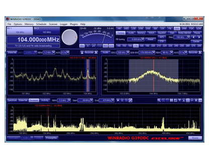 WINRADIO WR-G39DDCE 'EXCELSIOR' HF, VHF, UHF, SHF SOFTWARE-DEFINED RECEIVER IS A VERSATILE AND HIGH-PERFORMANCE DEVICE