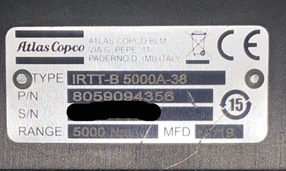 Atlas Copco IRTT-B 5000A-38
8059 0943 56
