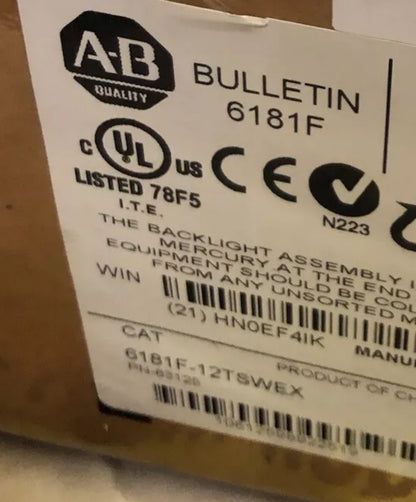 6181F-12TSWEX Industrial Computer by ALLEN BRADLEY