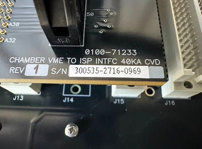 APPLIED MATERIALS P2 BACKPLANE 60K CVD, 0100-71275