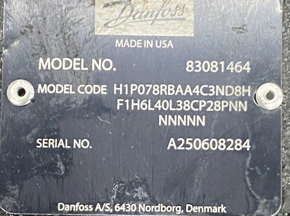 DANFOSS 83081464 PUMP-VAR-DISPL CW H1PV078