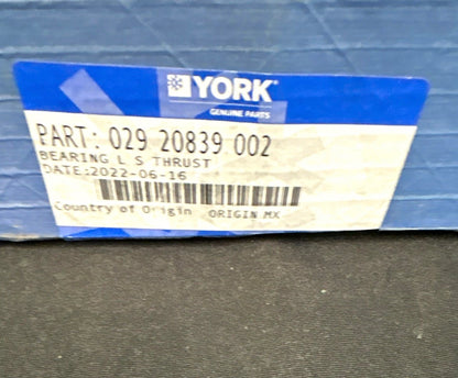 York 029-20839-002 Low Speed Thrust Bearing