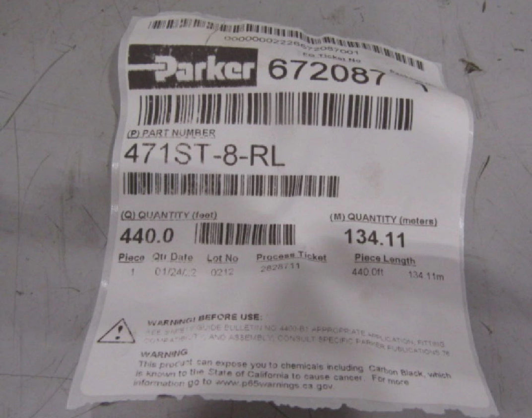 Parker 471St-8-Rl 1/2" Id Hydraulic Hose Supertough Cover 4250Psi (440ft)