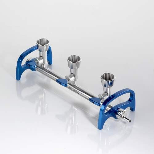 PALL 4889 Laboratory Manifold,
3-Place, with Manifold Valves, End Cap, Hose Barb Cap (1 set/pkg)