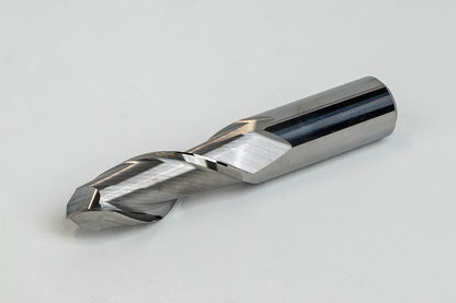 Haas 03-0594 1/2" Dia. Carbide Ball End Mill, 2 Flute, Uncoated, 1/2" Smooth Shank x 1-1/4" LOC, HSAM1