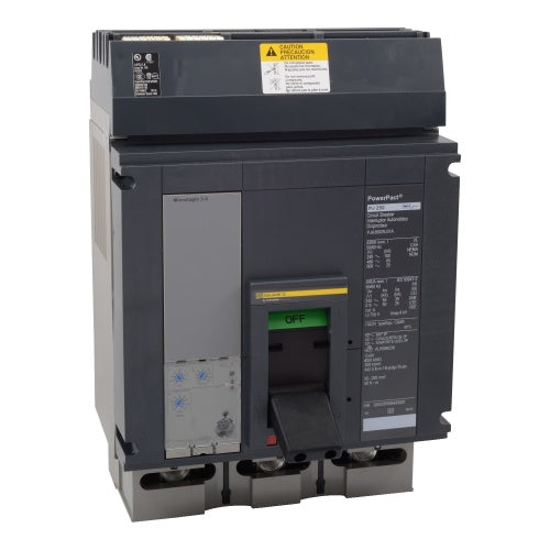 Schneider Electric PJA36080U31B Circuit breaker, PowerPacT P, 800A, 3 pole, 600VAC, 25kA, I-