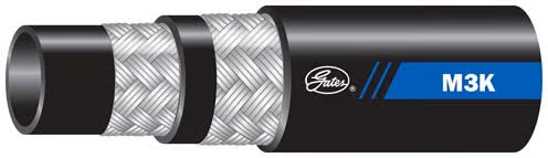 Gates 4657-0679 Hose Global 3/4 Inch 12M3K 3250 PSI Black Mega3000 220 Foot 70489 -40 to 212 Degrees Fahrenheit
