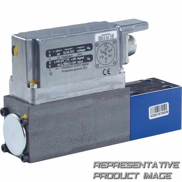 Bosch Rexroth Hydraulics 0811404814, 4WRPE 10 KB130P-2X/G24K0/B5M Direct Operated Proportional Directional Valve